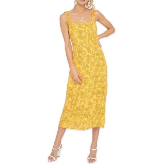 Urban Outfitters Dress Women’s Small Midi Black Lush Sleeveless Sundress Slit - Picture 3 of 7